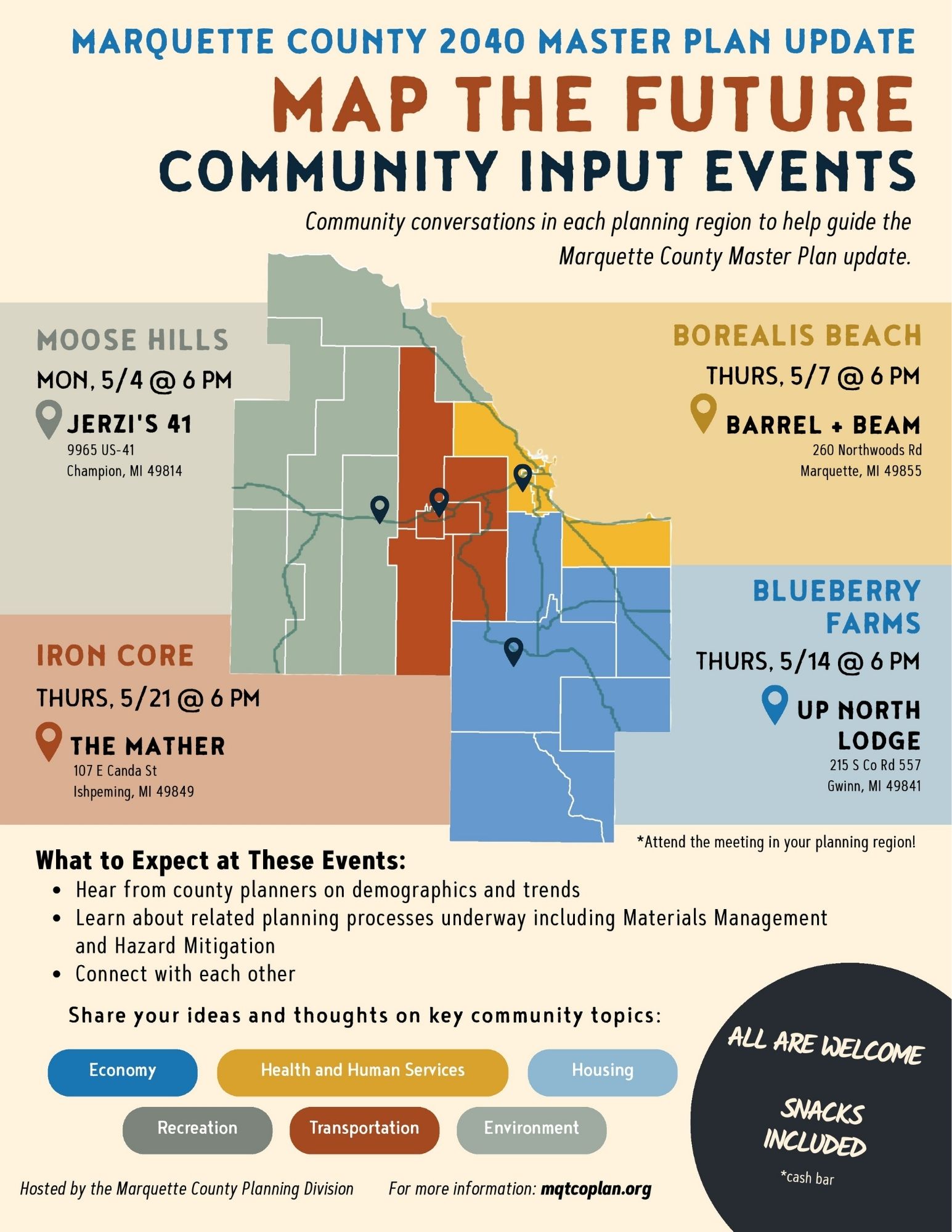 Upcoming Map Map the Future Events - Ely Township